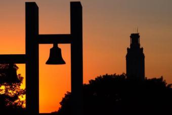 Burleson bells at sunset